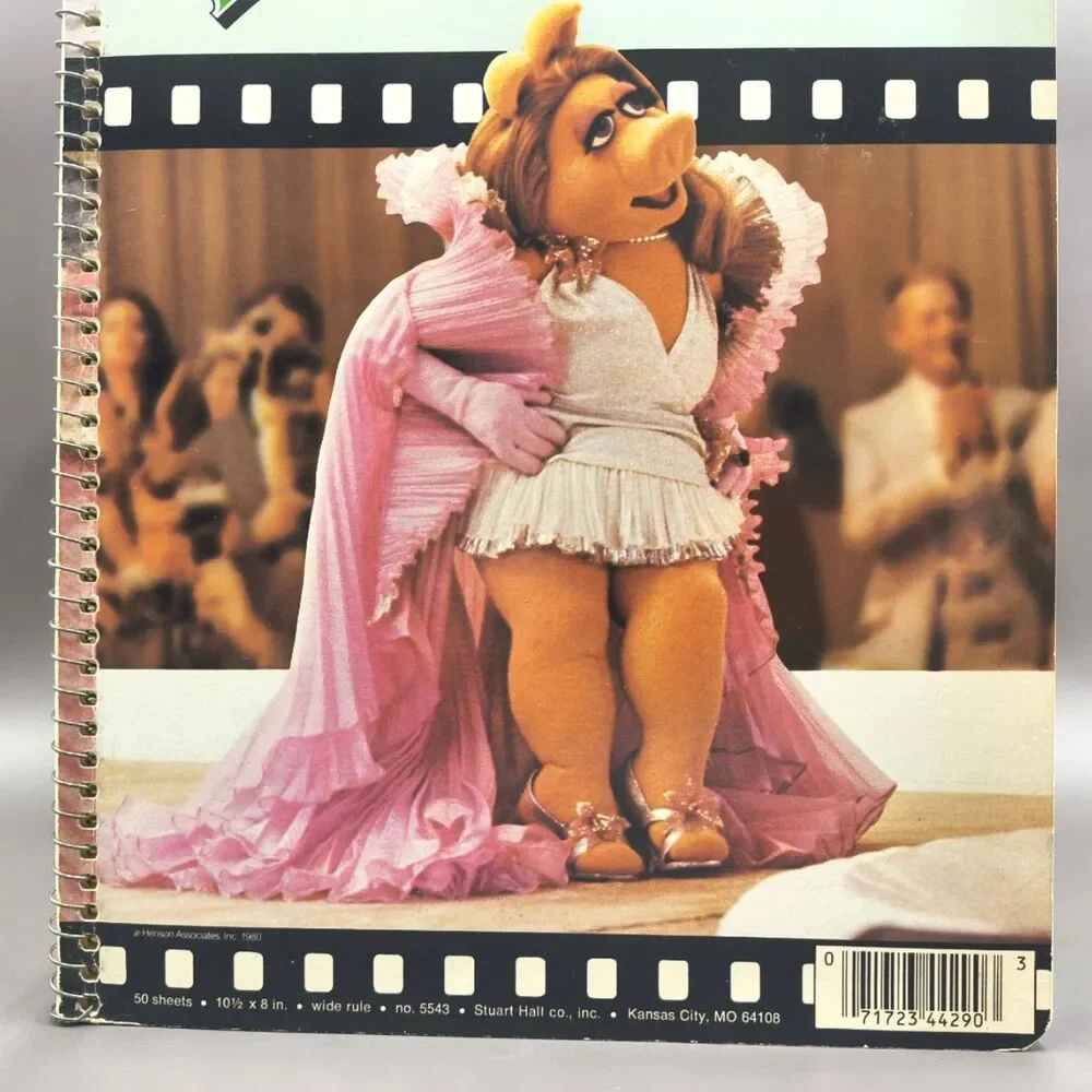 Vintage 1980 Muppets Miss Piggy Unused Spiral School Notebook – Stuart Hall